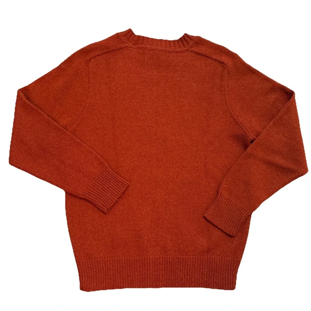 VTG National Shirt Shops Mens Sweater‎ Size Small Retro Burnt Red Pullover